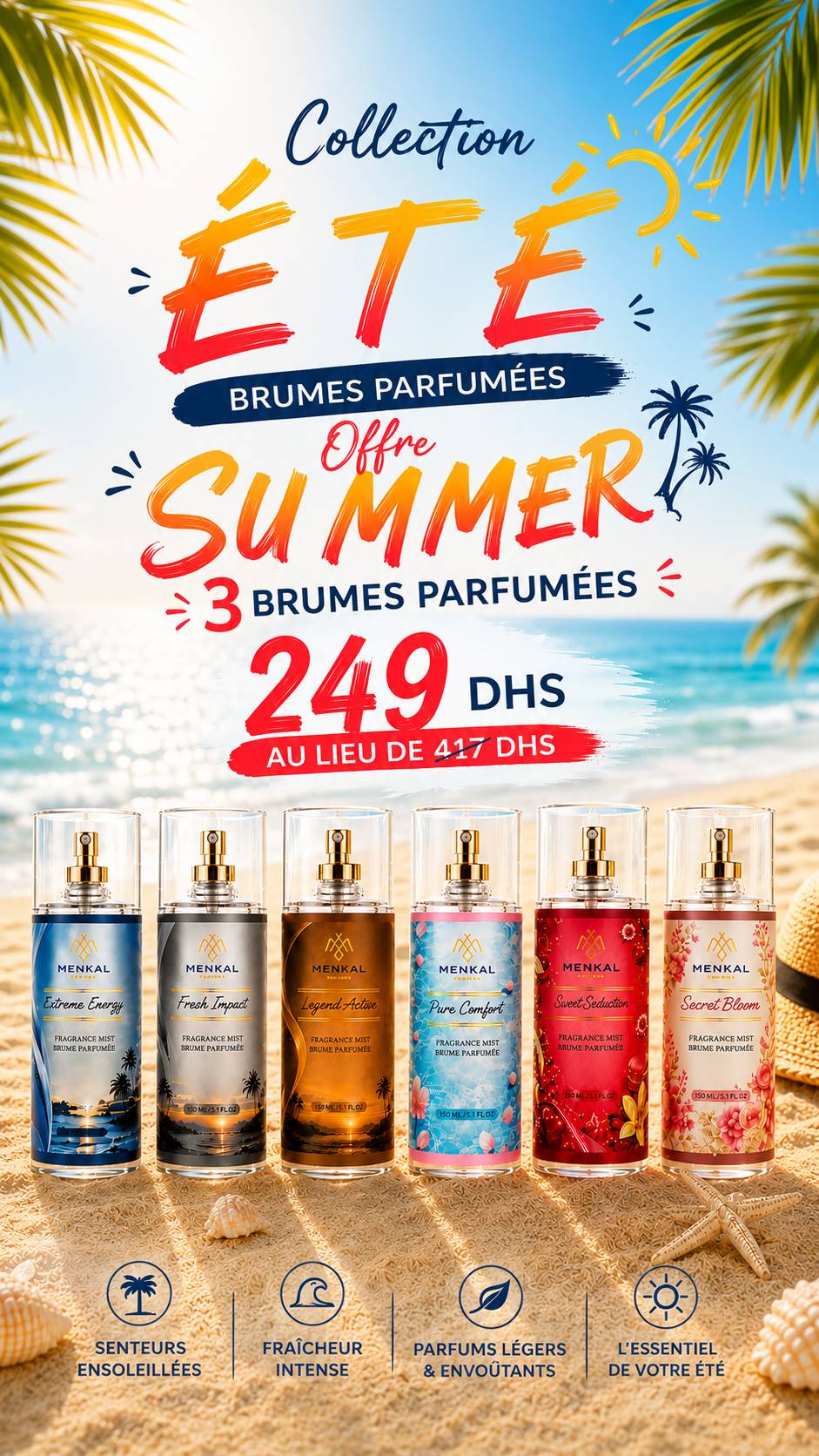 Pack de Brumes de Corps ( homme et femme)
