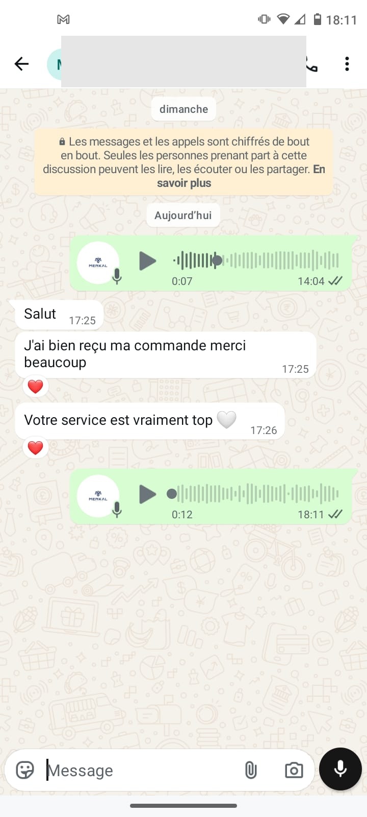 Avis client Menkal