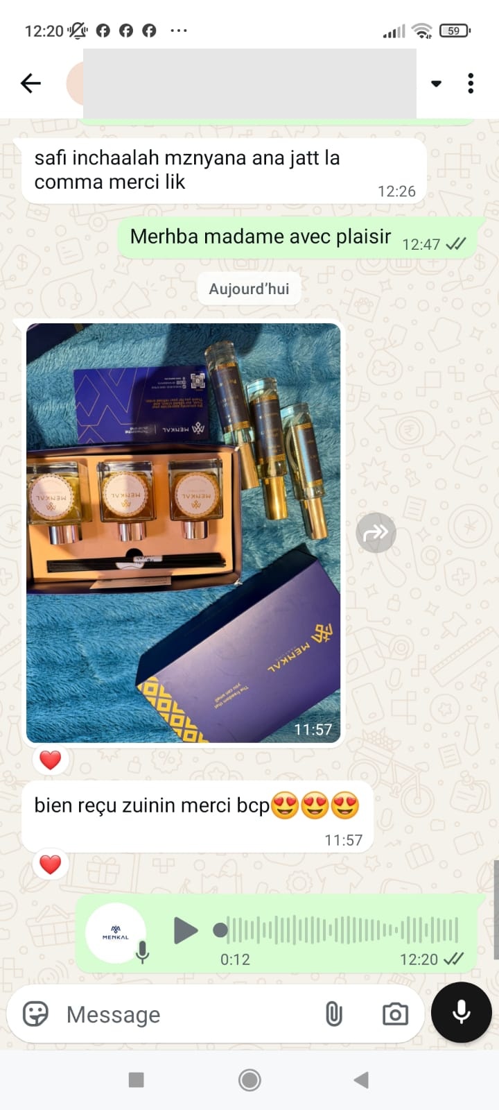 Avis client Menkal