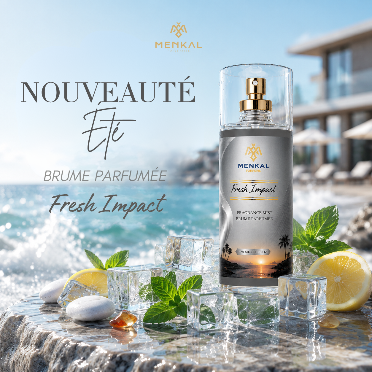Brume Parfumée Homme Fresh Impact – 150 ml